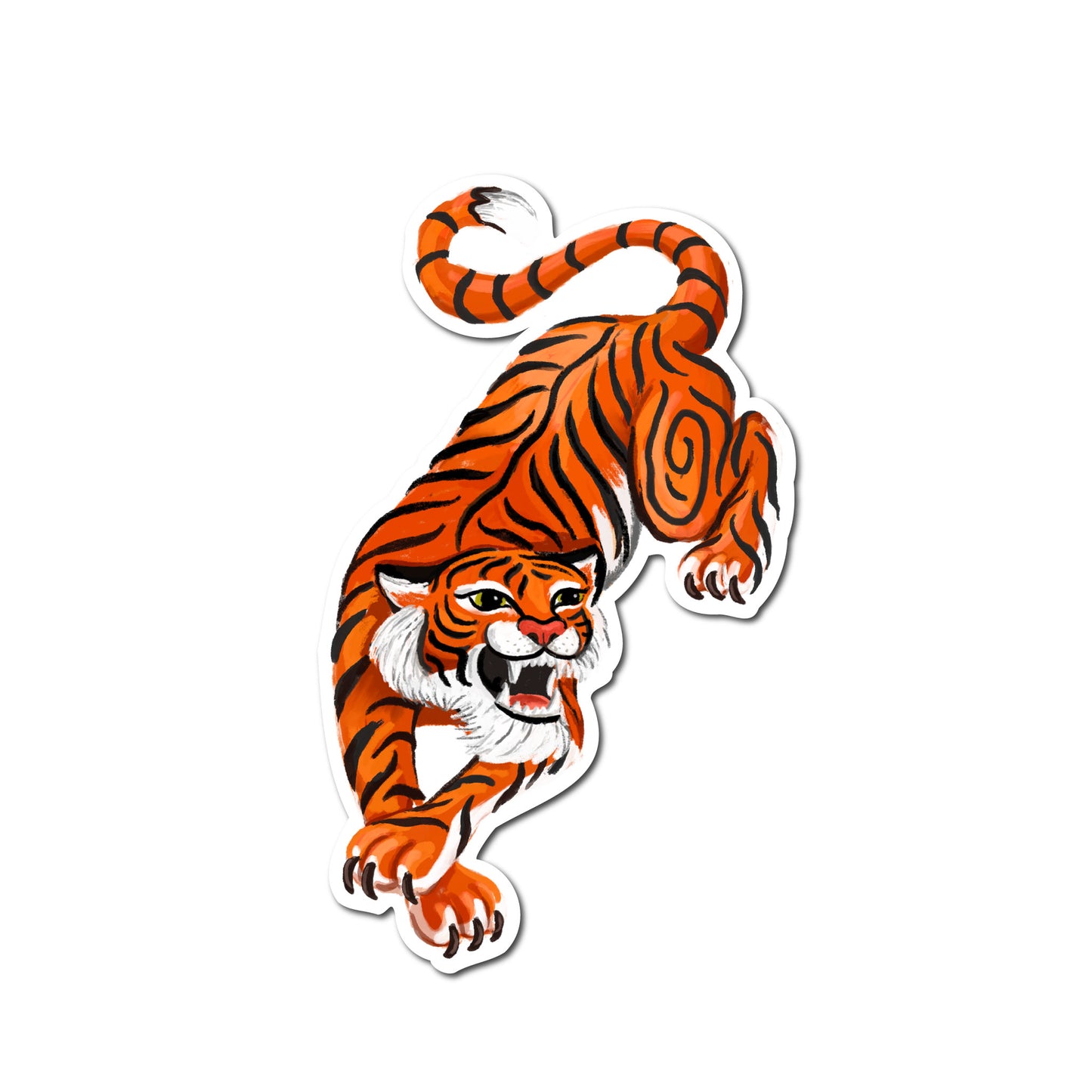 (6-Pack) "Tiger" Sticker