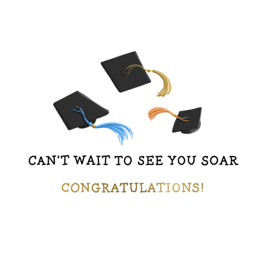 (6-Pack) Graduation Card – Sky’s the Limit Graduation Congratulations Card