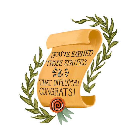 (6-Pack) Tiger Graduation Card - Go Get 'Em Tiger