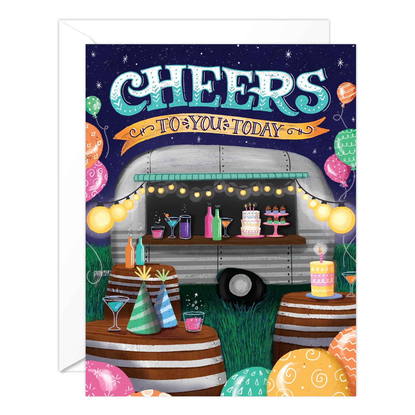 (6-PACK) Happy Birthday Party Trailer