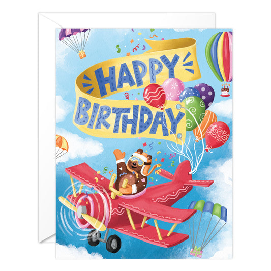 (6-PACK) Happy Birthday Flying Bear
