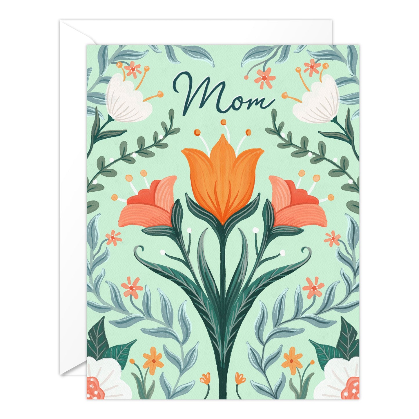 (6-Pack) Floral Mother’s Day Card – Tulips for Mom Card