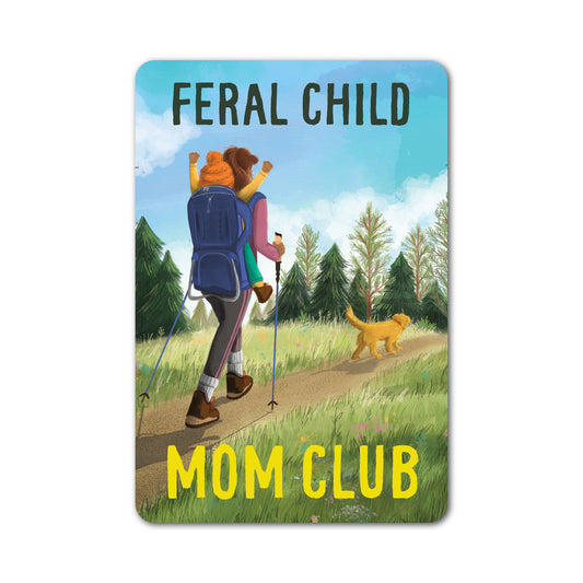 (6-Pack) “Feral Child Mom Club” Sticker